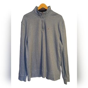 Tommy Hilfiger Long Sleeve Men XL Quarter 1/4 Zip Sweatshirt Blue